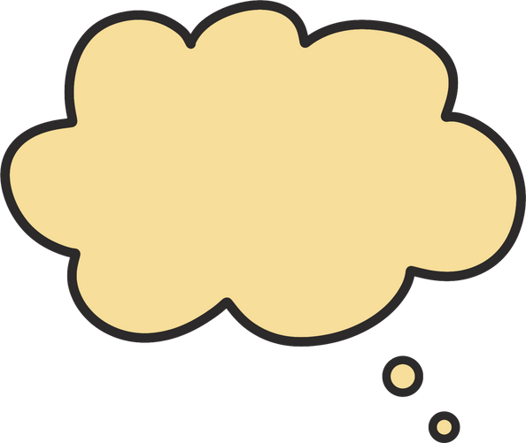 Yellow Speech Bubble Element